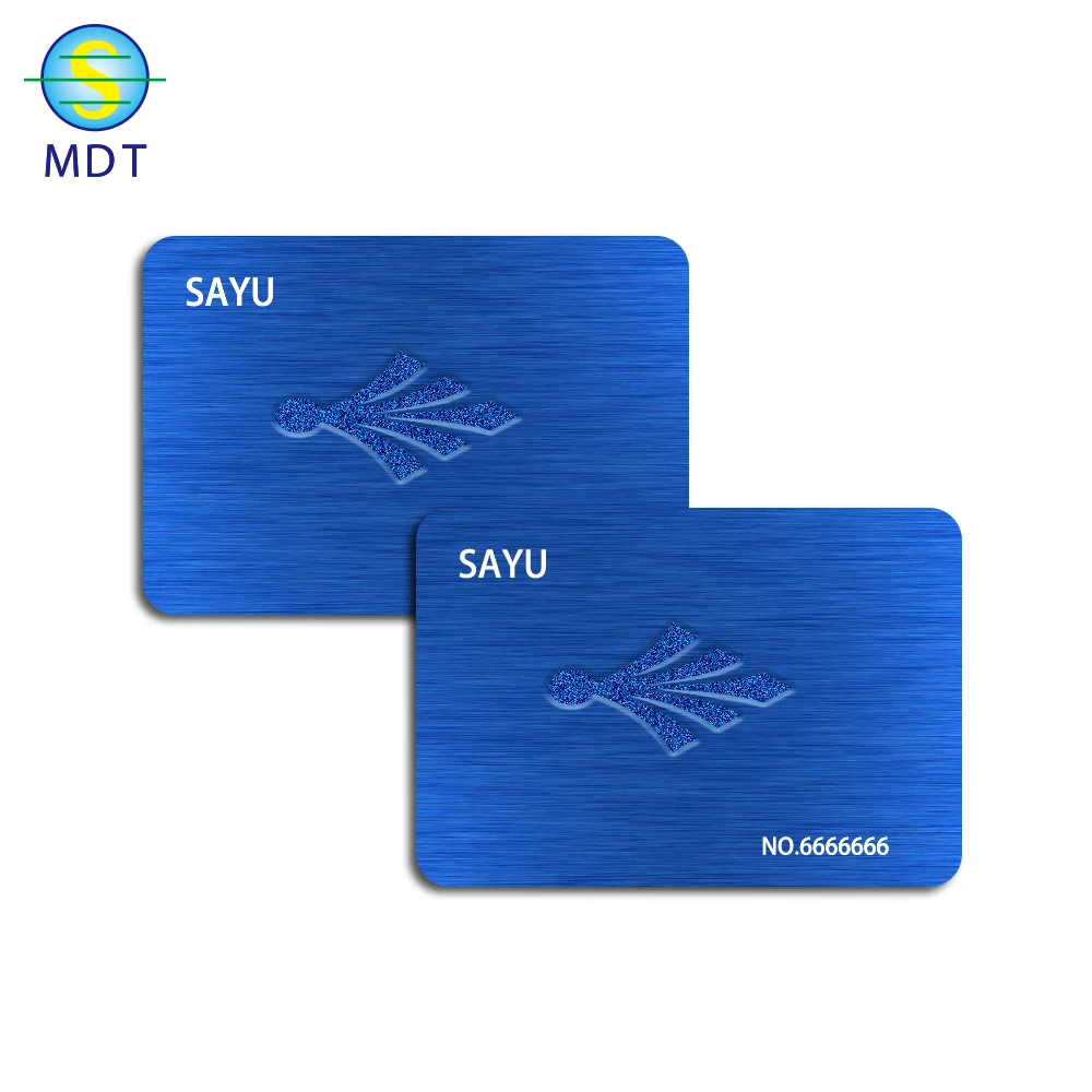 

DU custom metal business cards, Cmyk color or pantone color