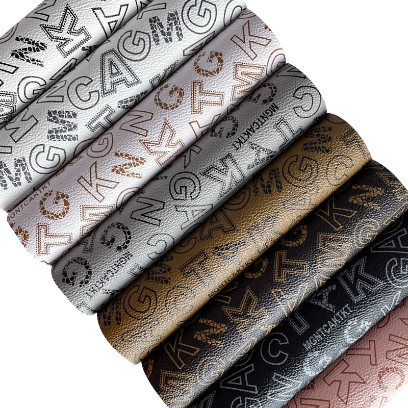 Wholesale Printed Faux Leather Sheets Synthetic Leatherette Sheets for Diy Crafts Hairbows Craft