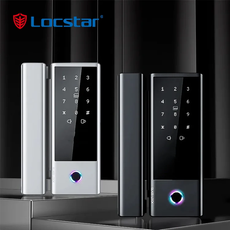

Locstar smart mortise contactless card BLE tuya lock fingerprint wifi smart lock smart ttlock glass door lock