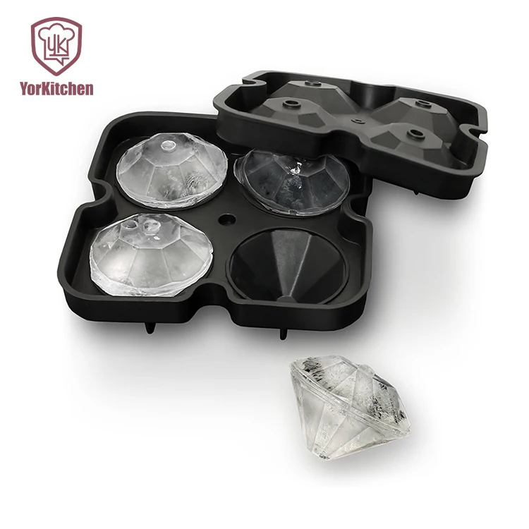 

Diamond-Shaped Ice Cube Molds with a Funnel Ice Diamond Molds for Whiskey