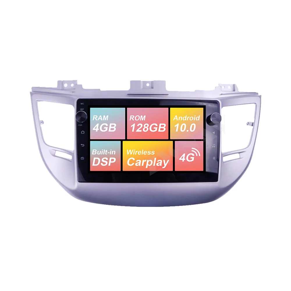 

Android 10 4+128G Audio Navigation GPS For Hyundai Tucson 2014-2018 Screen Car Carplay Radio DVD Player Stereo Multimedia DSP