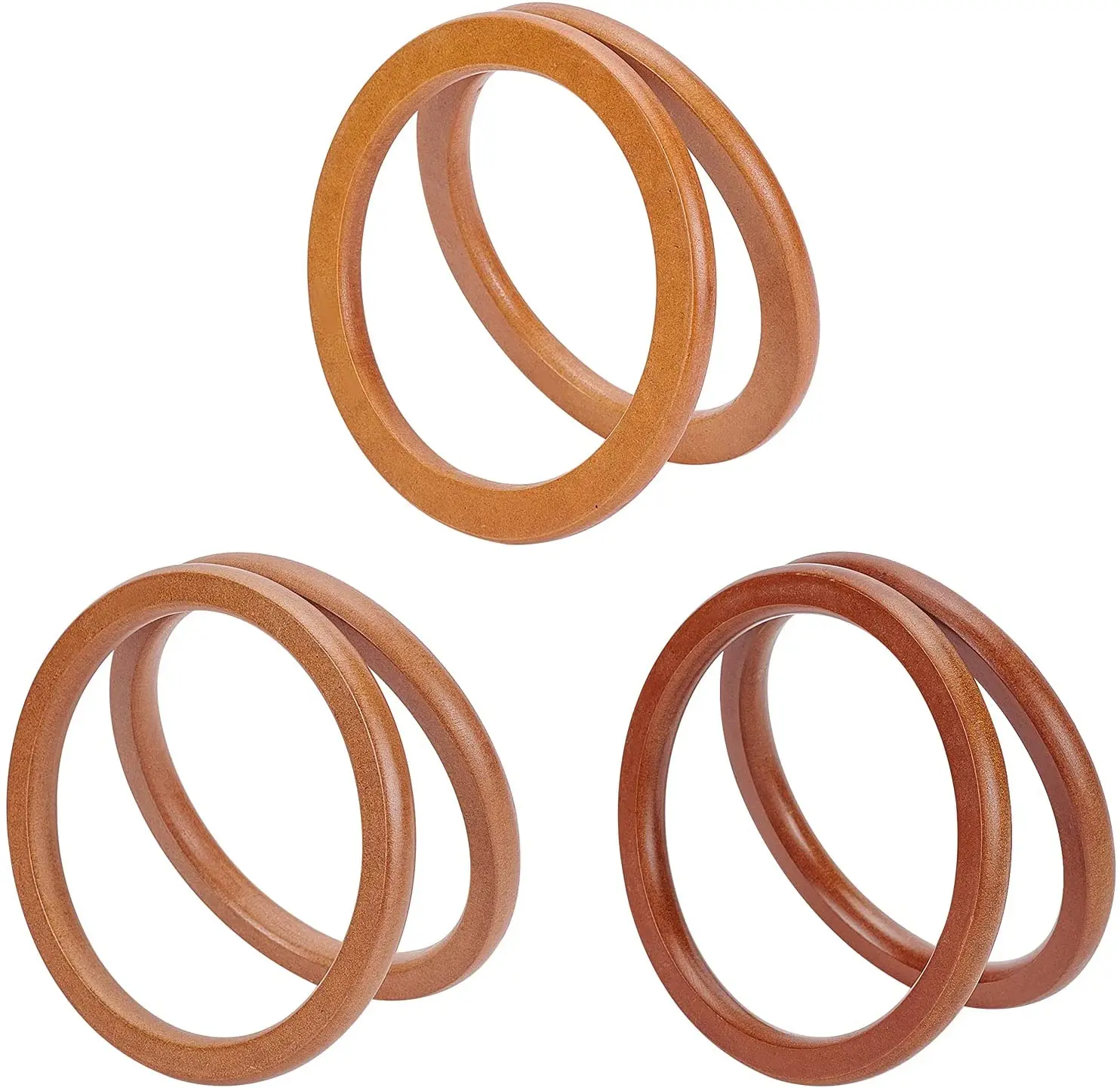 

Tailai Wooden Round Shaped Handles for Handmade Bag Handbags Purse Handles Replacement Tool DIY Handmade Acces