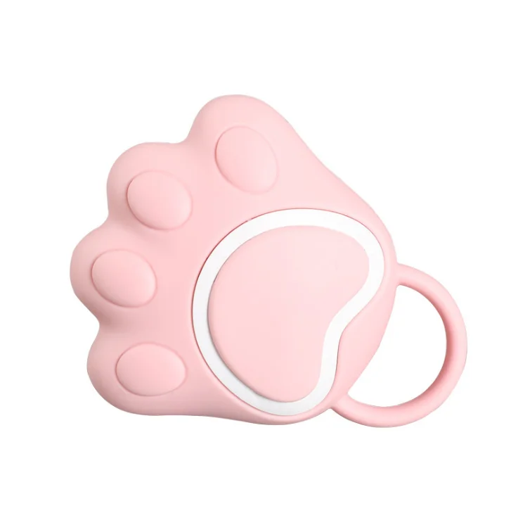 

Pink Cat Paw Soft Bubble Household Baby Silicone Shampoo Massage Bath Brush, Pink, blue, yellow