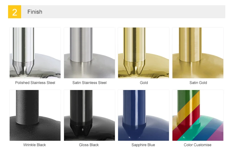 02 stanchion color options