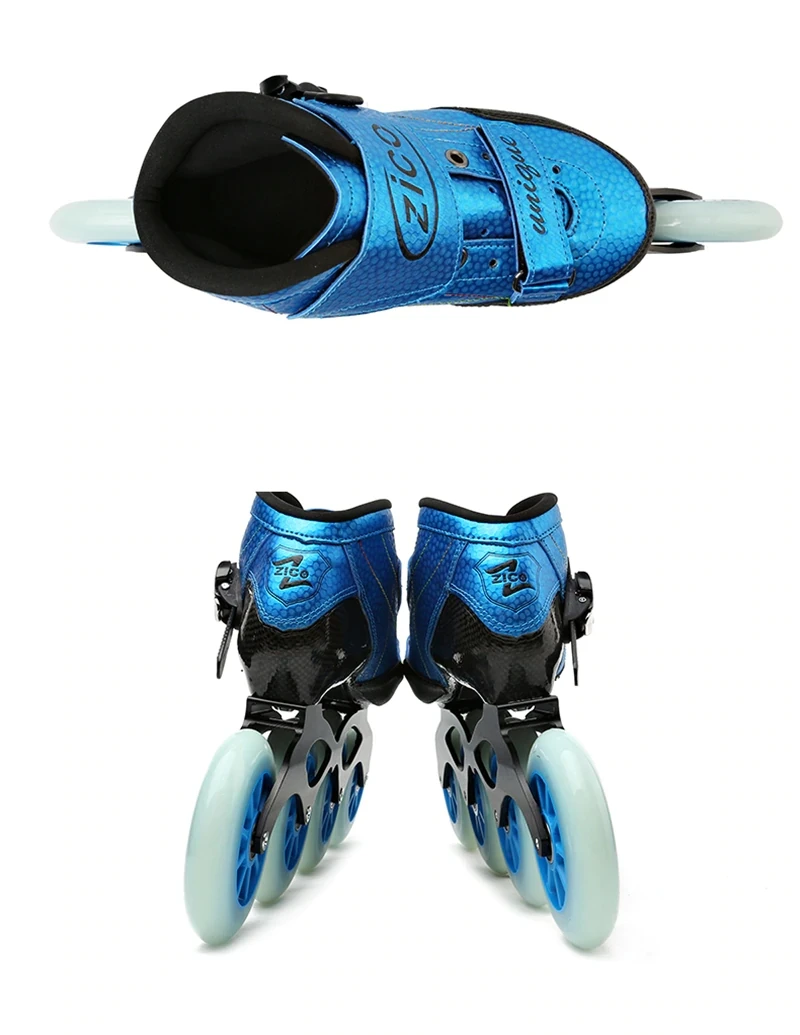 Professional carbon fiber roller racing speed skates shoe for adult