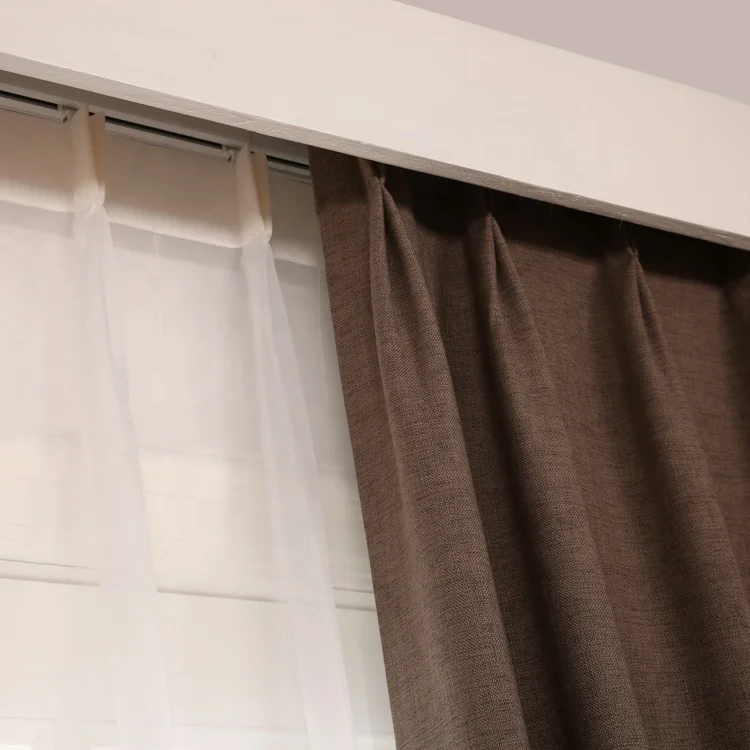 
Home hotel window sheer automatic curtains for home electronic motorized curtain 