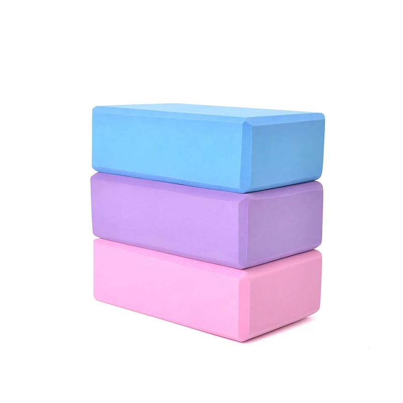 

High Quality Eco Friendly Waterproof Non Slip Custom Size Logo EVA Foam Yoga Block, Pink/purple/blue/orange/green