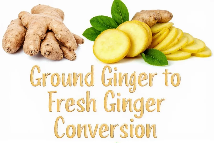 Ground Ginger to Fresh Ginger Conversion: Exact Substitution Guide