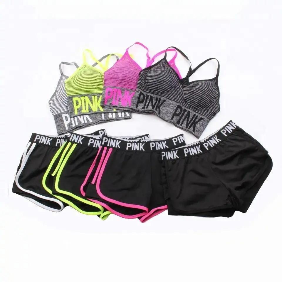 

Comfortable Pack Sports Bra With Hoodie And Shorts Set