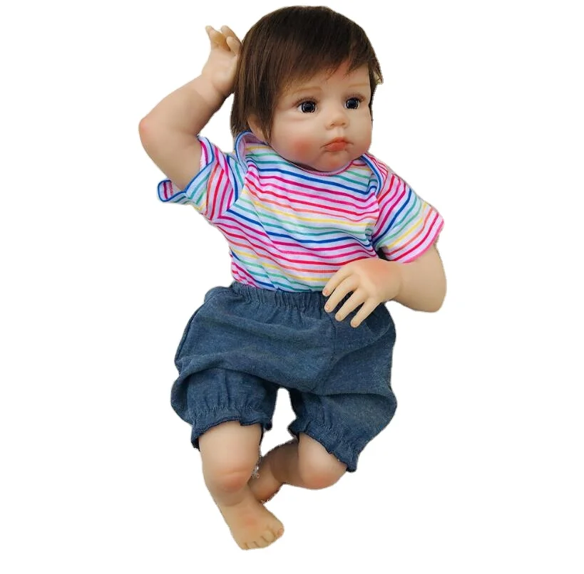 

Lovely toy realistic 20 inch full body silicone reborn baby play doll 50cm lifelike newborn babies