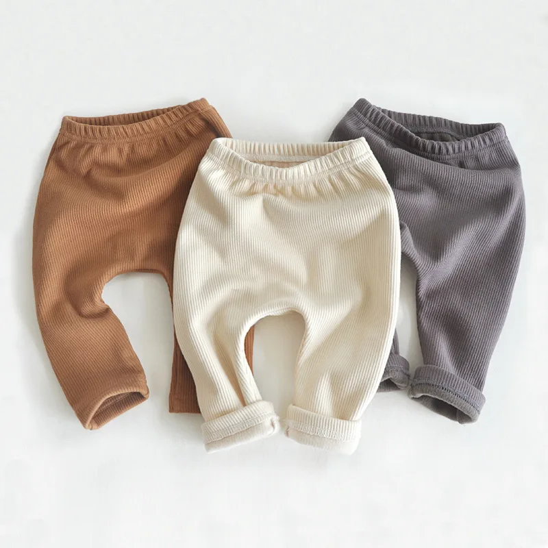 

Unisex Organic Warm Fleece Baby Pants Elastic Waist Baby Leggings Toddler Pants Children Kids Trousers Girl Boy Baby Clothes