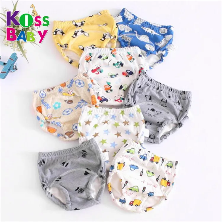 

OEM reusable toddler potty baby training pants sleepy leak guard cotton baby diaper with factory price, Picture shows