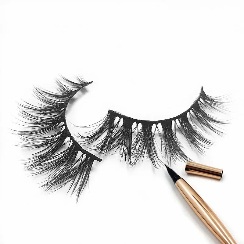 

Wholesale OEM/ODM 3D Faux Mink Lashes Silk False Eyelash fluffy short lashes