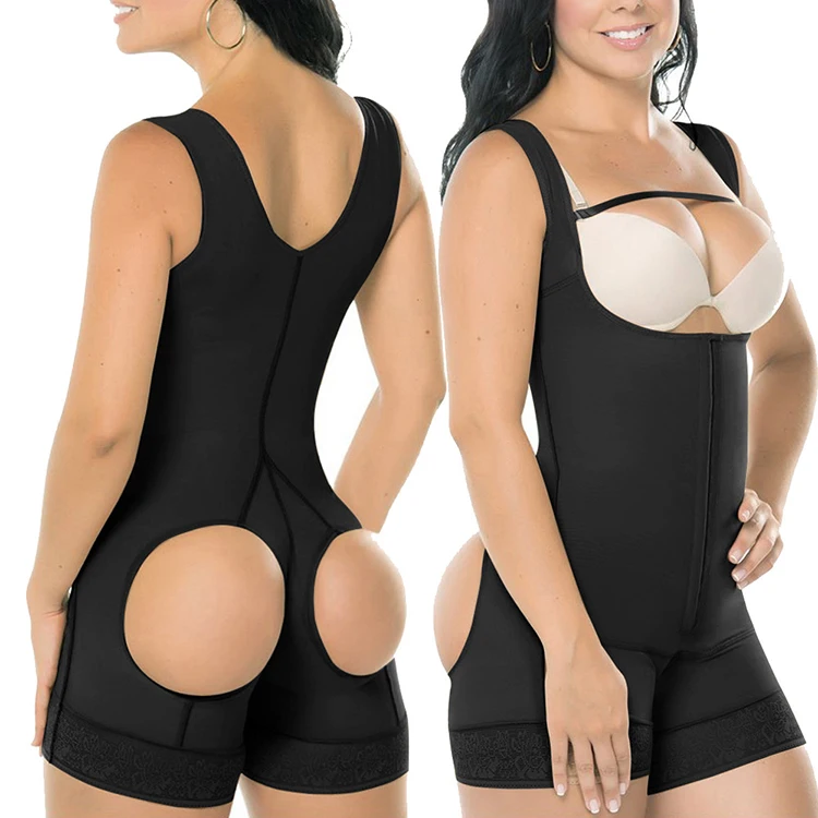 

The newest columbian fajas colombian shapewear butt shaper, Nude, black