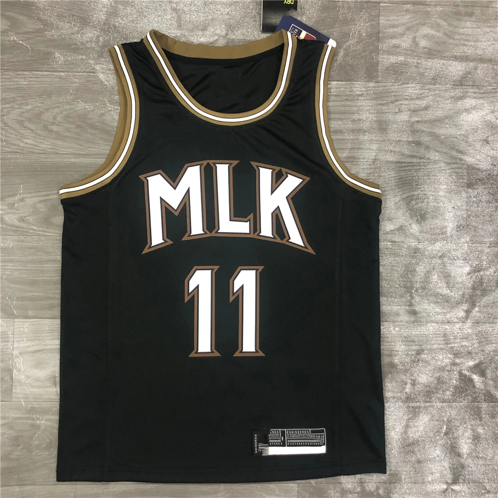 

2021 season Heat Press MLK City Edition Basketball Jersey YOUNG # 11 Sports Wear uniform Custom Logo and Name, As picture
