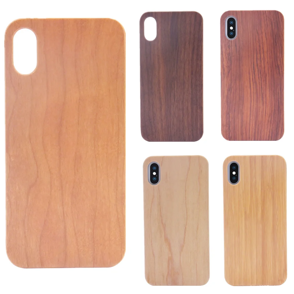 

Custom Real Blank Wood TPU Phone Case for iPhone/Samsung Laser Engraved Wooden Unique Shock Bamboo Phone Cover Shell for Huawei, See pictures