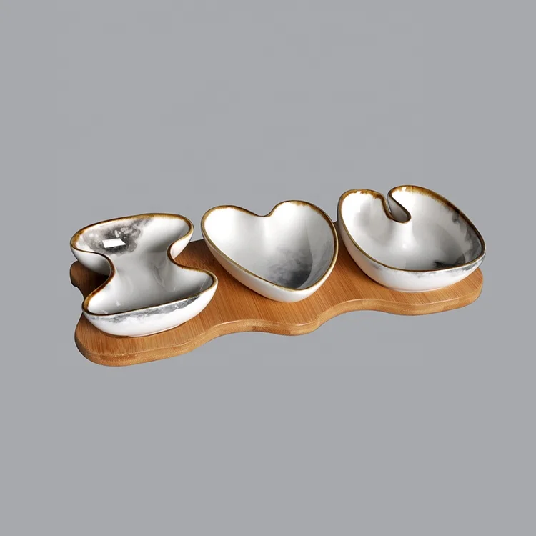 serving dish with tray