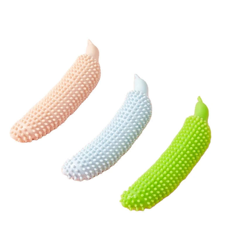 

HY-New Cucumber Shape Dog Chew Toy Indestructible Dog Toy Durable Molar Dog Toy, As pictures