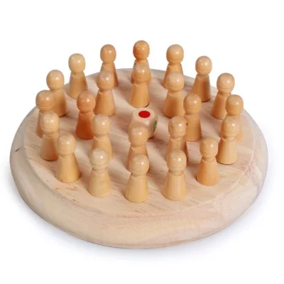 

New Arrival Match Stick Chess Game Color Cognitive Ability Wooden Toy Educational Memory Chess Game For Children