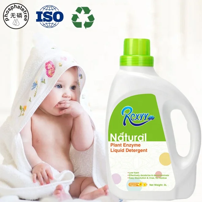 

3L Eco-friendly Low Foam Baby Clothes Washing Soften Natural Plant Extract Organic Liquid Detergent