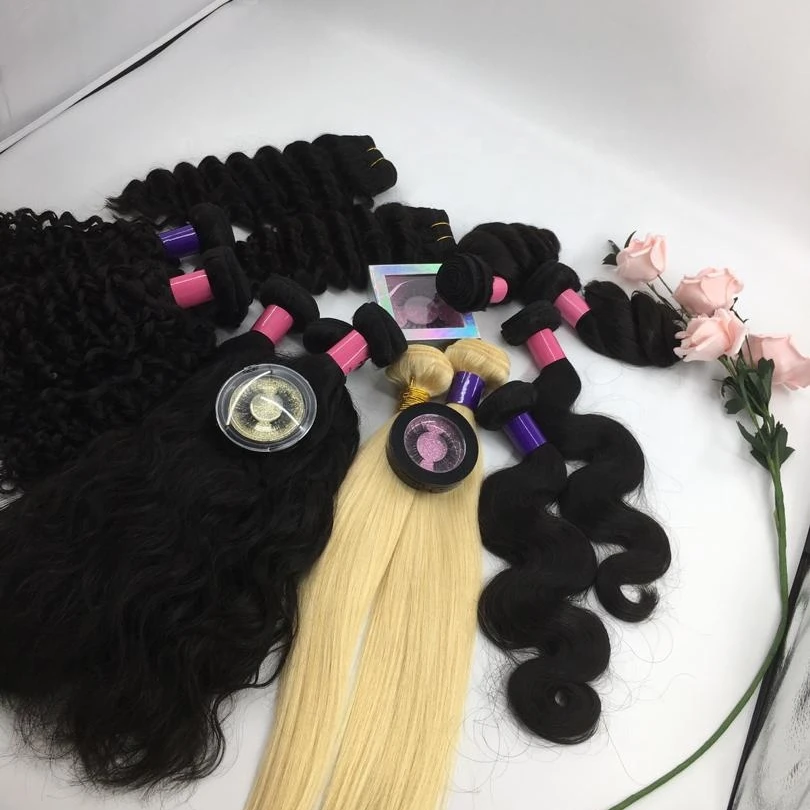 

Wholesale Unprocessed Free Sample 100 percent Human Hair Bundles Raw Virgin Cuticle Aligned Hair