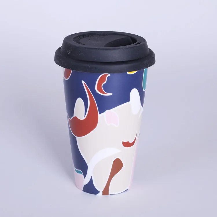

Double Wall Cups With Lid Wholesale Ceramic Office Mug