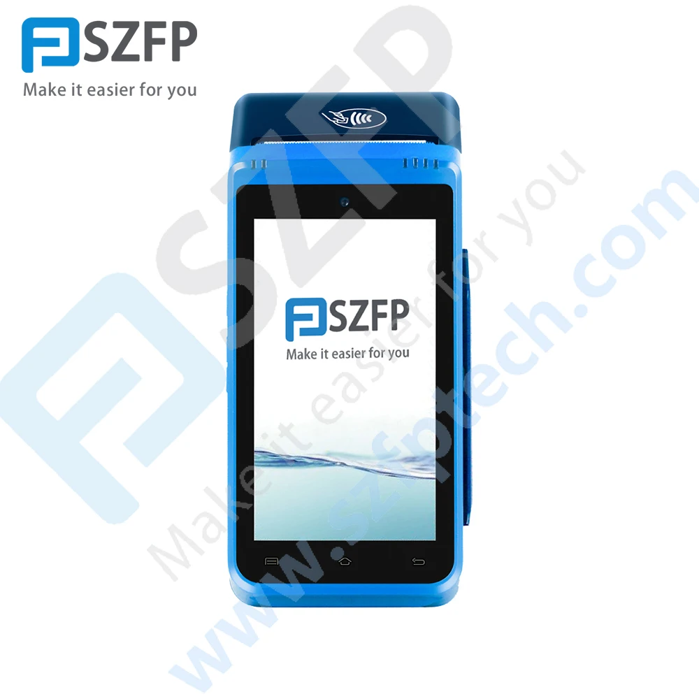 

SZFP Hot sale touch screen android mobile handheld pos terminal with thermal printer