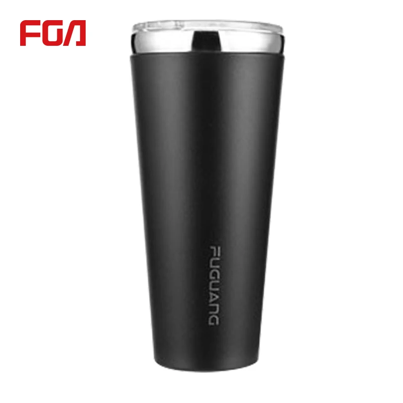 

Fuguang Custom logo water cup double wall 20 oz stainless steel vacuum insulated tumbler, White,black