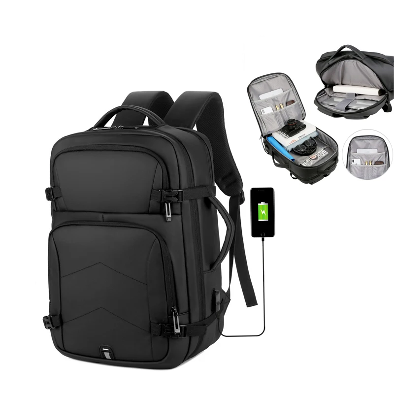 

LP031 2021 new oem waterproof black school bag men travel back pack custom logo other usb laptop backpacks, 2 colors