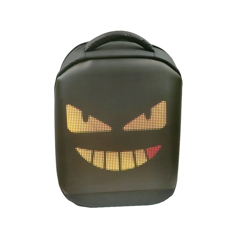 Stock Hot Waterproof LED Screen Dynamic Led Backpack Wifi DIY Led Backpack Bag
