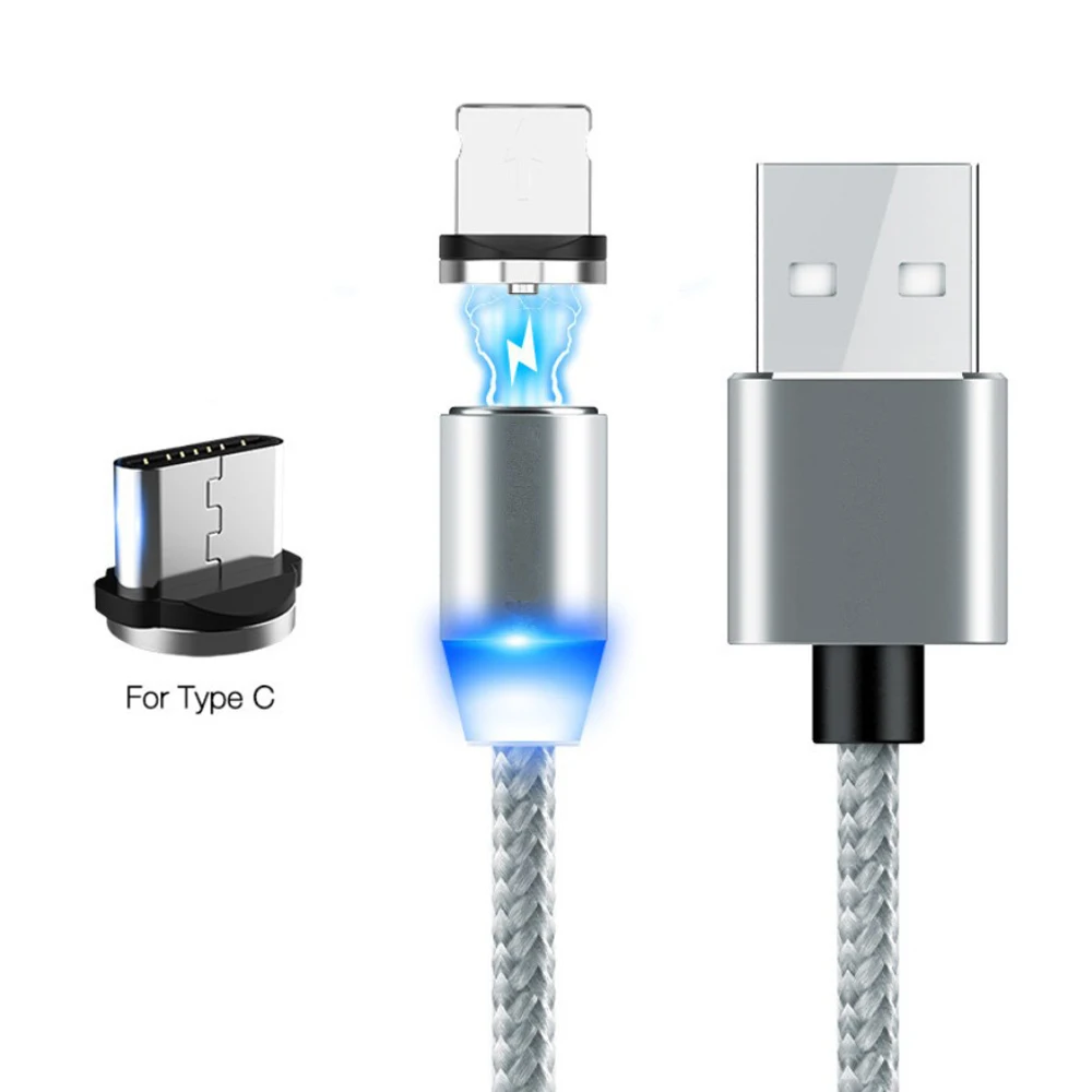 

3 in 1 nylon fabric braided cord 2a metal charger data sync cables c charging micro usb cable for android phone5 6 7 8 phones