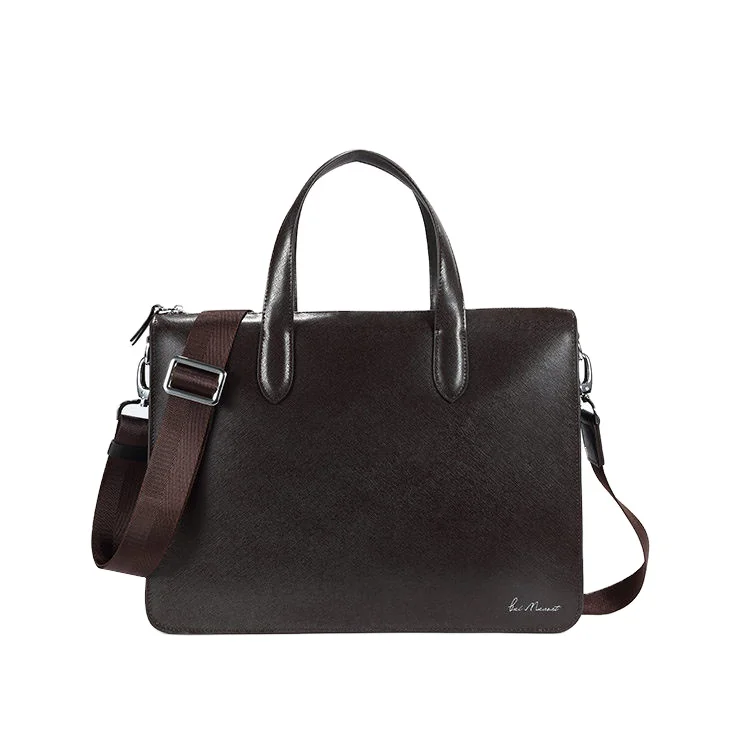

100% Genuine leather executive briefcase bag cowhide leather men handbag laptop bags wholesale design, Black, coffee, grey or customized