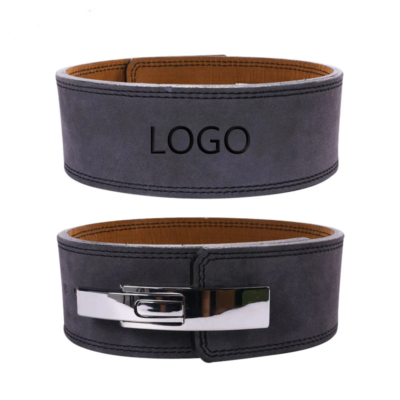 2026 Wholesale Comfortable Durable Genuine Leather Gym Belt Custom Logo Adjustable Weight Lifting Lever 10cm Breathable Neoprene