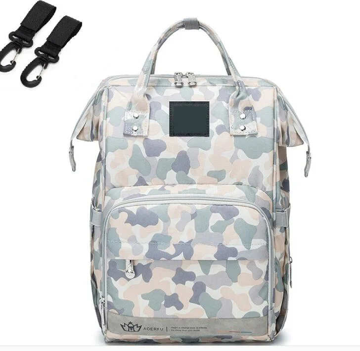 

Elegant shape tactical camouflage baby diaper backpack nappy changing baby bag usb for mothers, Camoufalge,pink 1,pink 2,blue,bus