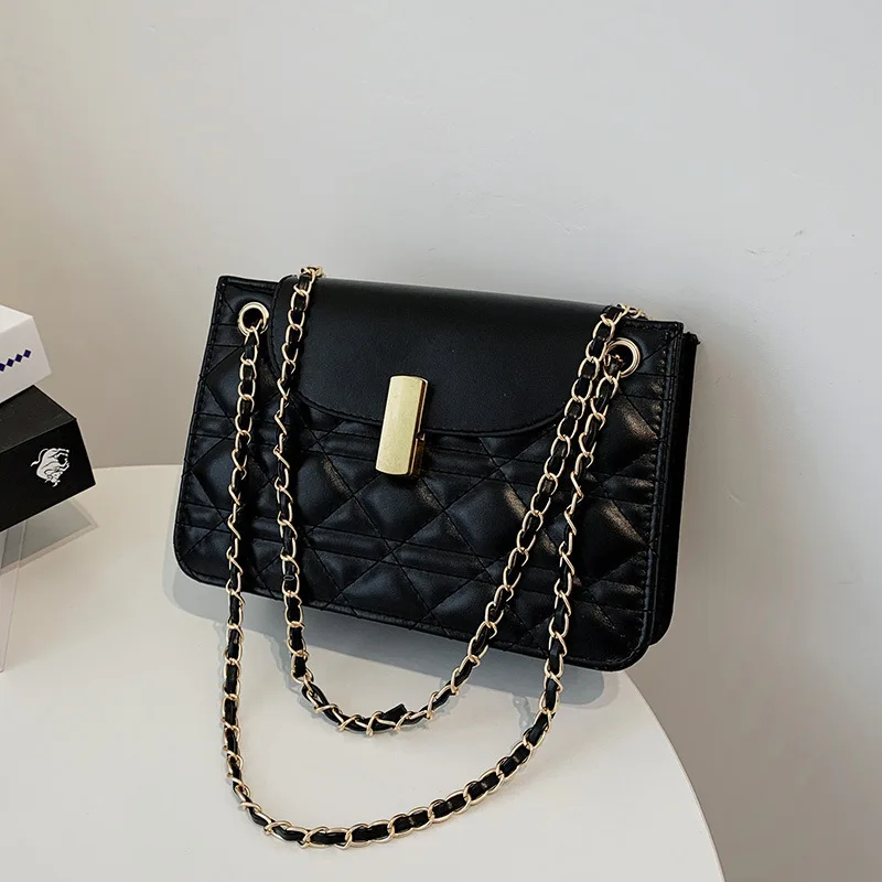 

2020 New Small Fragrance Single Shoulder Messenger Bag Fashion Chain Square Bag