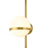 Hotselling nordic decorative brass hotel bed side wall mounted lamp indoor glass E27 study wall lights