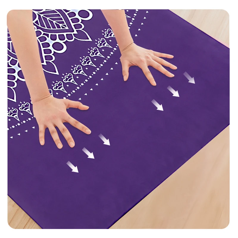 

2021 Hot Sale Foldable Travel Suede Rubber Yoga Mat, Customized