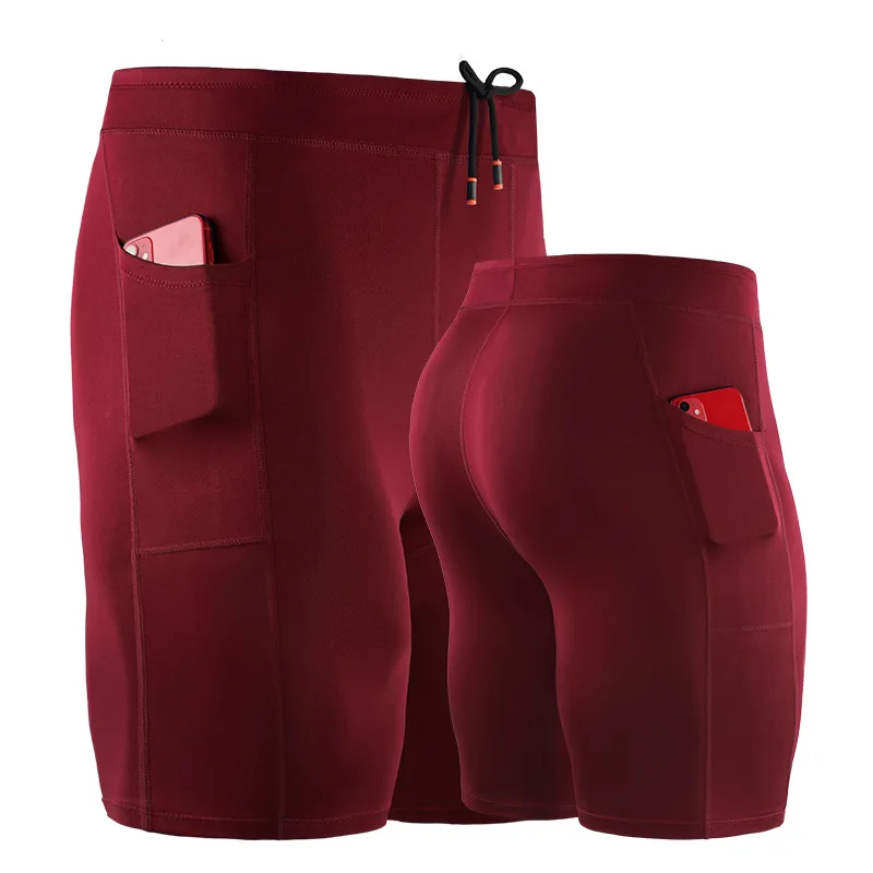 

Wholesale Custom Sportswear Men Summer Side Pockets Gym Workout Fitness Running Athletic Basketball Biker Drawstring Shorts