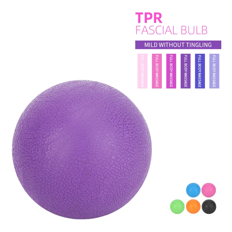 New 6cm Diameter TPE Round Yoga Ball for Workout and Body Fitness Massage Tool