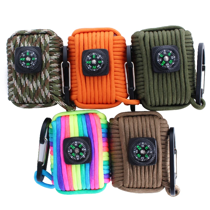 

Wholesale 10 in 1 Tactical Custom Multi Hiking Survival Kit Emergency, Multi-colors