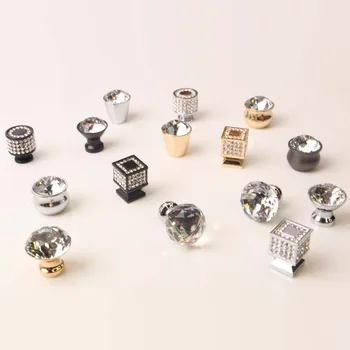 Perillas De Puerta O Armario De Tocador,Mueble De Corte De Diamante De