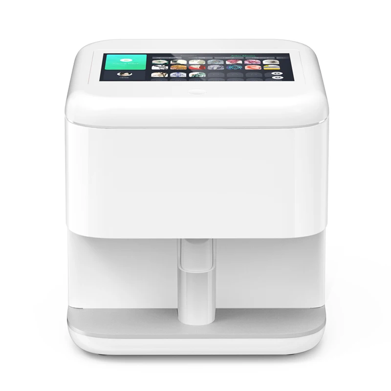 

Cheapest Diy Mobile Phone Connectable 3d Nail Finger Digital Pplish Art Printer Machine, White