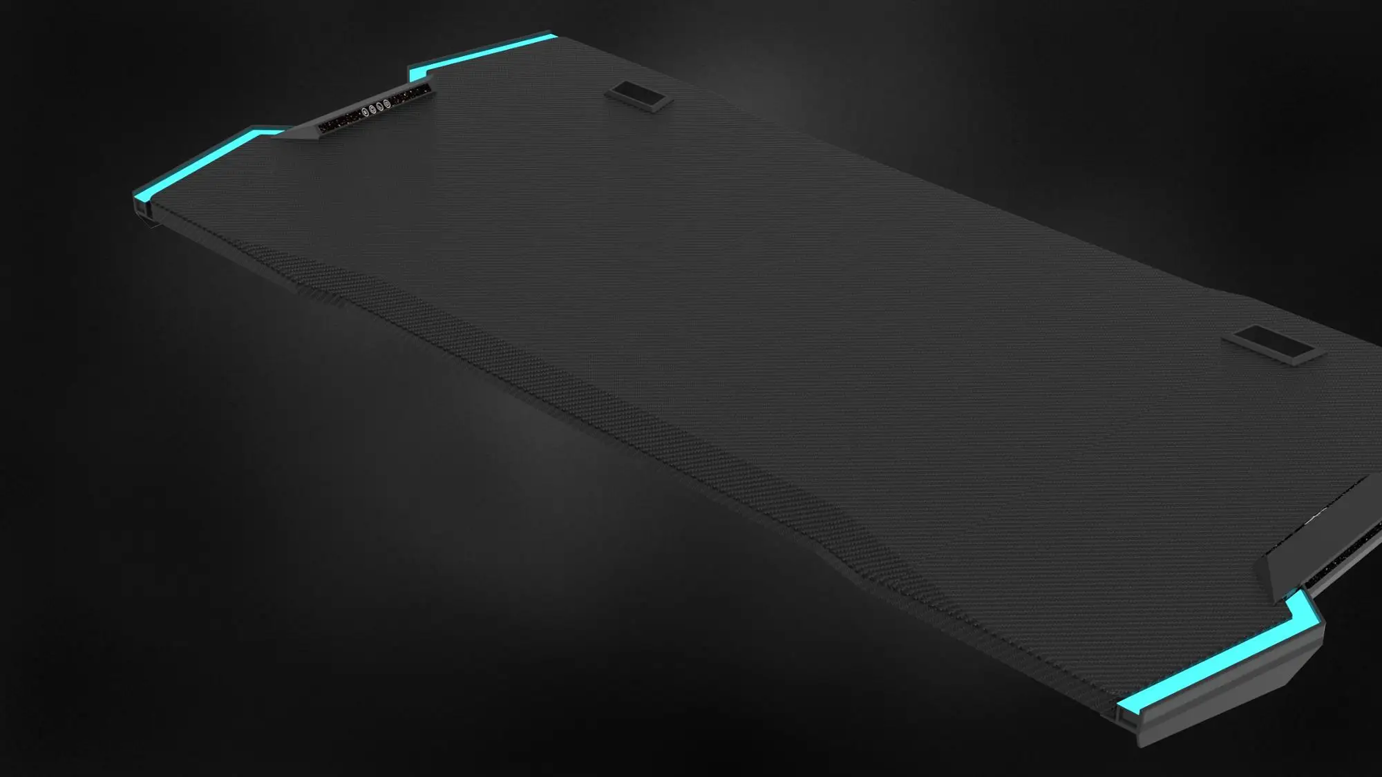 
Galaxy-I MDF Carbon fiber texture Professional large PC computer Table RGB led lights gaming Desk 