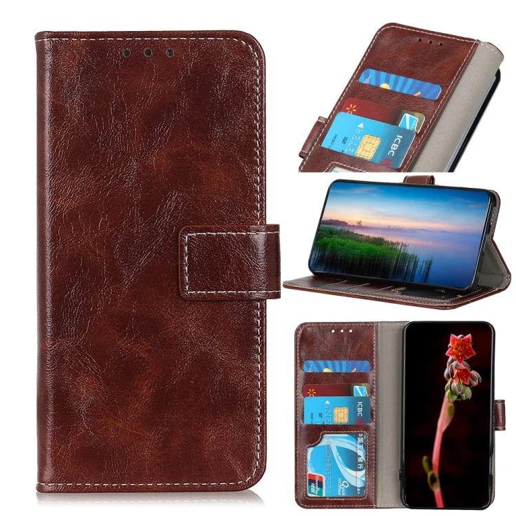 

Card Slots Holder Wallet Mobile Bags Case Retro Texture Horizontal Flip Leather Photo Frame Phone Case for Samsung Galaxy A32 4G