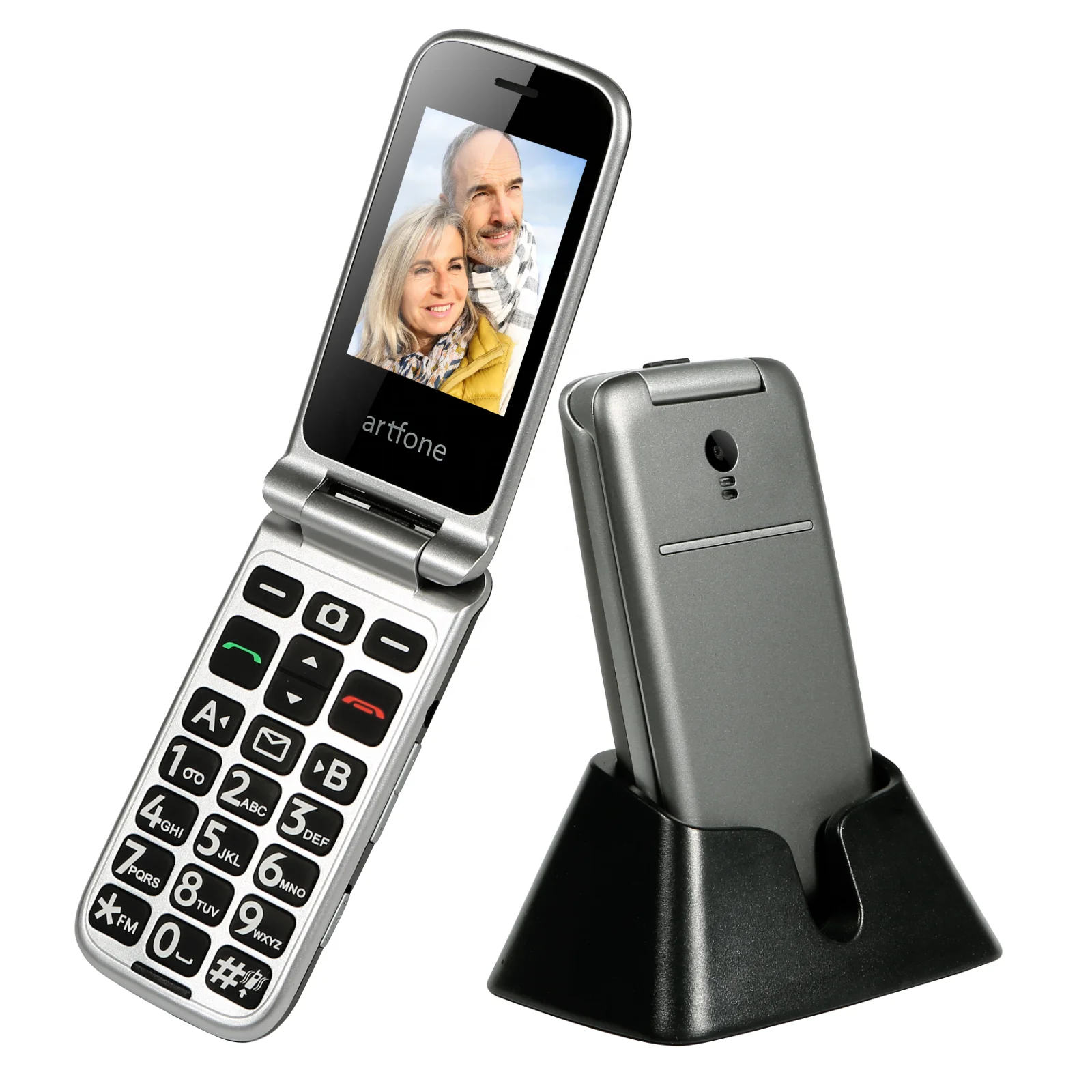 

ARTFONE G3 3G 4 Bands Support Unlocked Senior Flip Cell Phone SOS Emergency Key 2.4 Inch Colour LCD Display Big Button