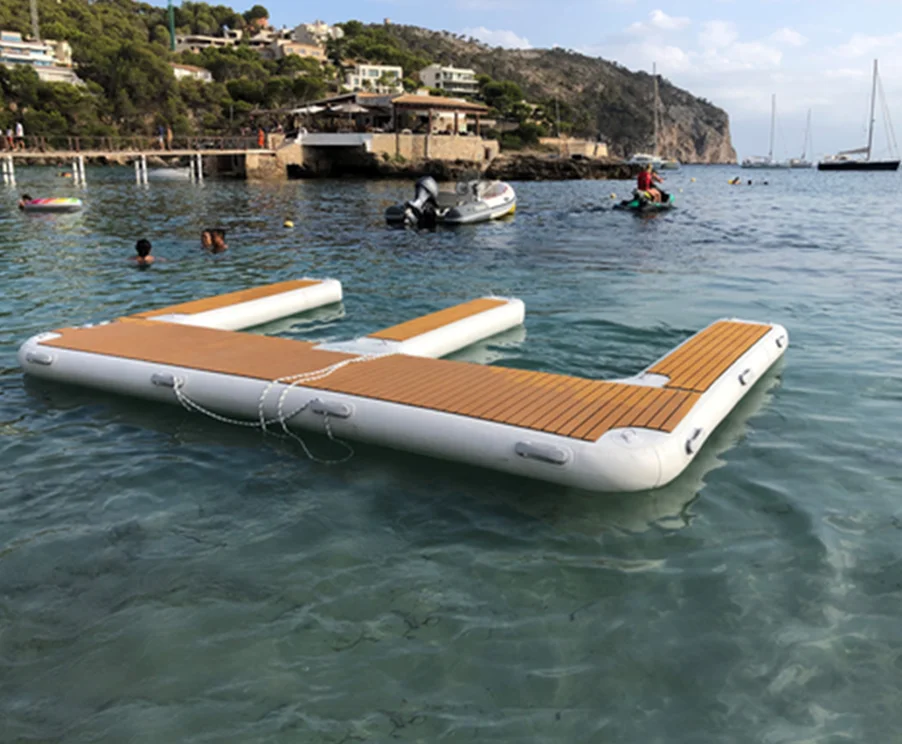 Customized Inflatable Motor Boat Jet Ski Floating Pontoon Dock For Sale ...