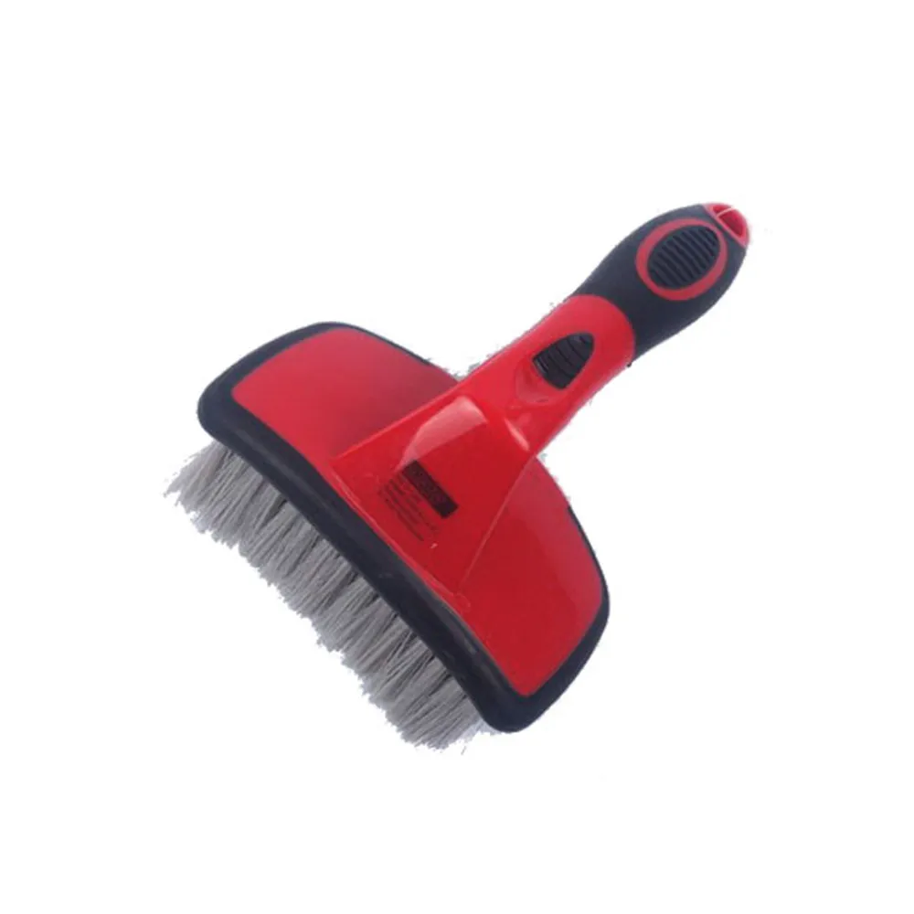 long handle soft bristle car wash brush/high quality soft car cleaning brush /soft car wheel