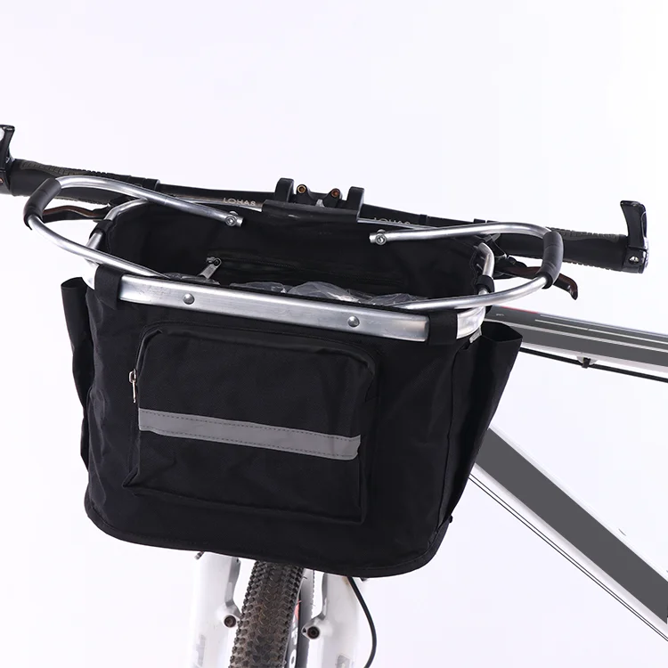 

hot sale basket for bike waterproof bicycle basket bicycle front basket pet dog carrier, Different colors available