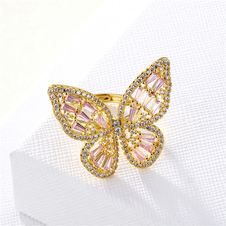 

Wholesale Fashion Classic Butterfly finger Women Jewelry Ring