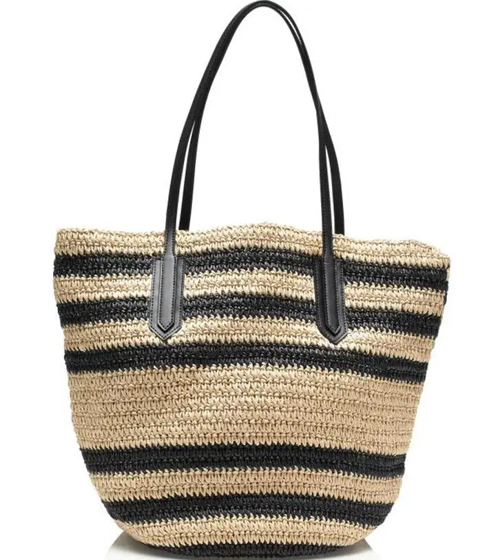 

Spain Low price large capacity seagrass weaving straw handbag
